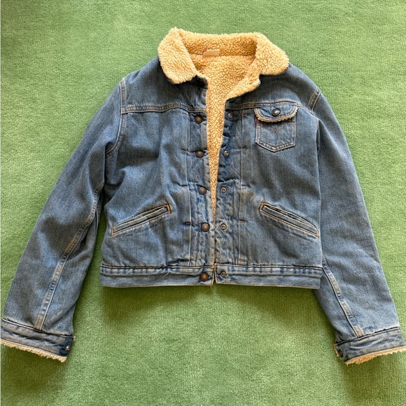 Levi's Jackets & Blazers - Levi’s Red Tab Denim Sherpa-Lined Kids Jacket